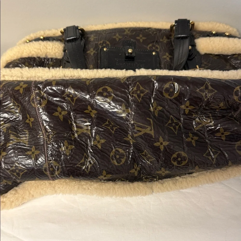 Louis Vuitton Thunder Shearling Monogram Runway Bag FW2007 Limited
